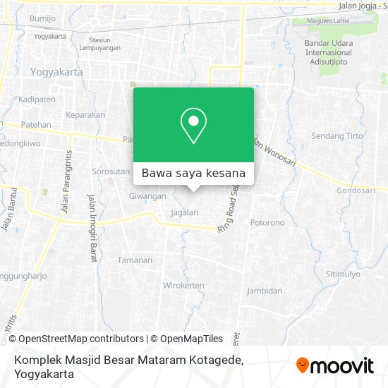 Peta Komplek Masjid Besar Mataram Kotagede