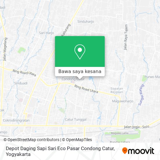 Peta Depot Daging Sapi   Sari Eco   Pasar Condong Catur
