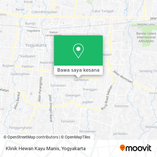 Peta Klinik Hewan Kayu Manis