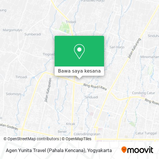Peta Agen Yunita Travel (Pahala Kencana)