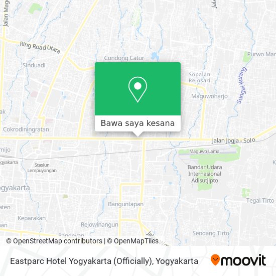 Peta Eastparc Hotel Yogyakarta (Officially)