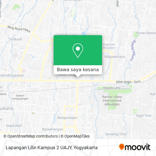 Peta Lapangan Lilin Kampus 2 UAJY