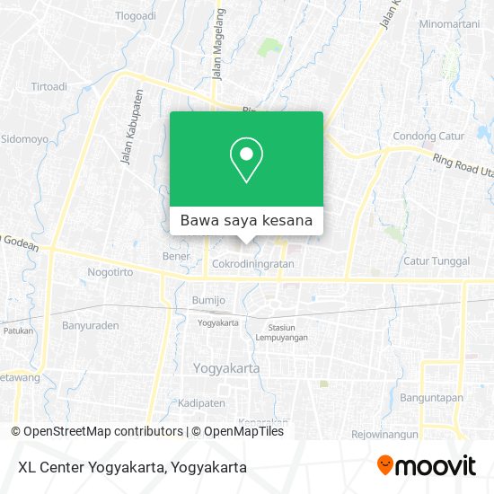 Peta XL Center Yogyakarta