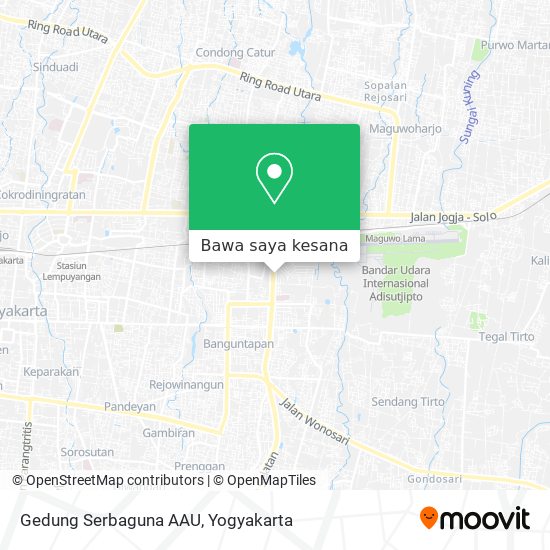 Peta Gedung Serbaguna AAU