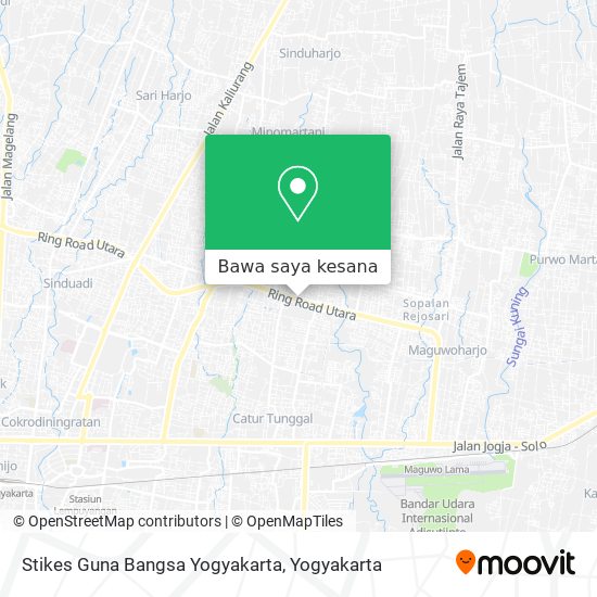 Peta Stikes Guna Bangsa Yogyakarta