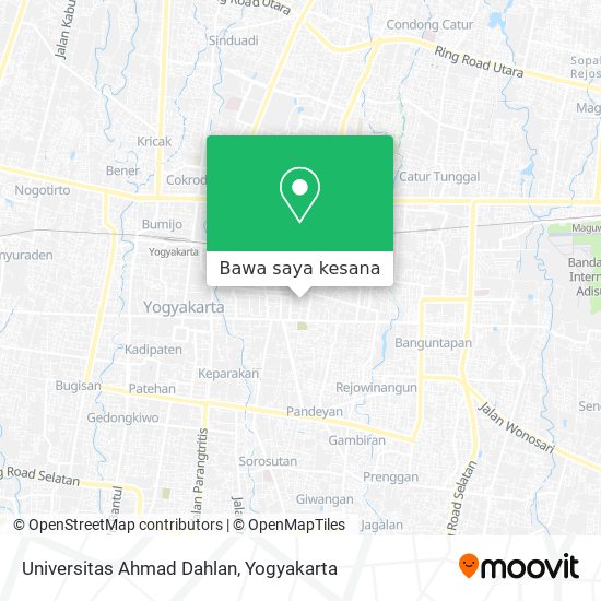 Peta Universitas Ahmad Dahlan