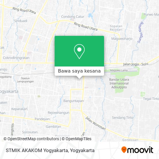 Peta STMIK AKAKOM Yogyakarta