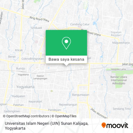 Peta Universitas Islam Negeri (UIN) Sunan Kalijaga