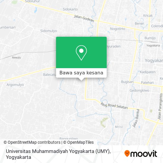 Peta Universitas Muhammadiyah Yogyakarta (UMY)