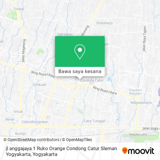 Peta jl anggajaya 1 Ruko Orange Condong Catur Sleman Yogyakarta