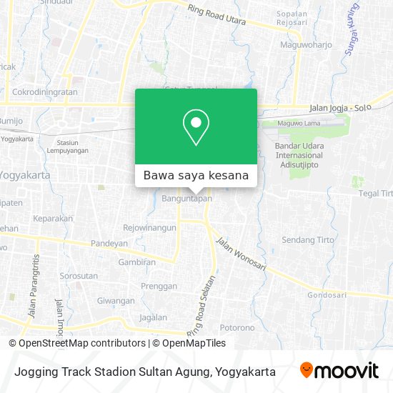 Peta Jogging Track Stadion Sultan Agung