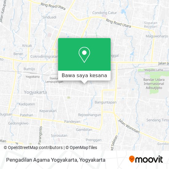 Peta Pengadilan Agama Yogyakarta