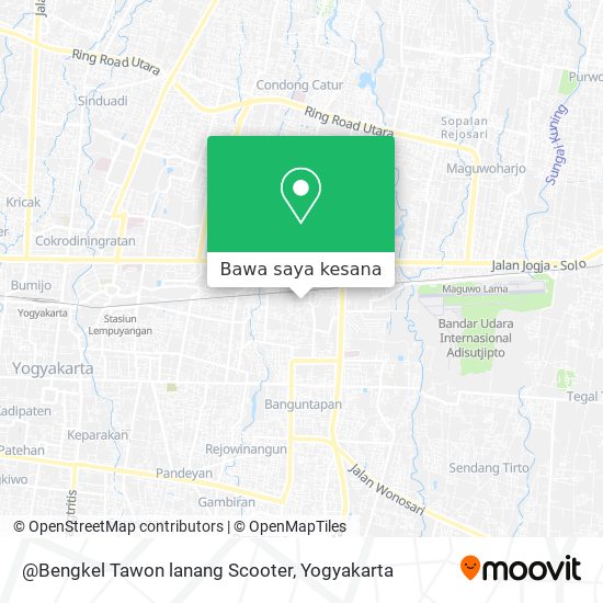 Peta @Bengkel Tawon lanang Scooter