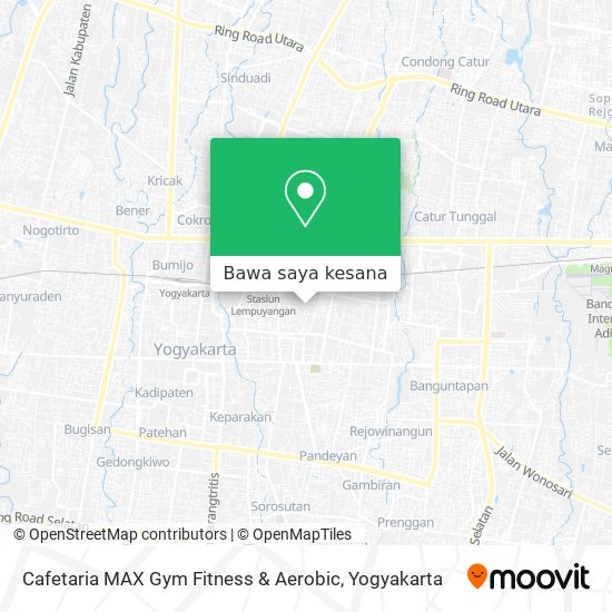 Peta Cafetaria MAX Gym Fitness & Aerobic