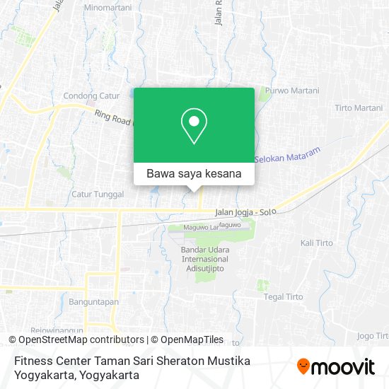 Peta Fitness Center Taman Sari Sheraton Mustika Yogyakarta