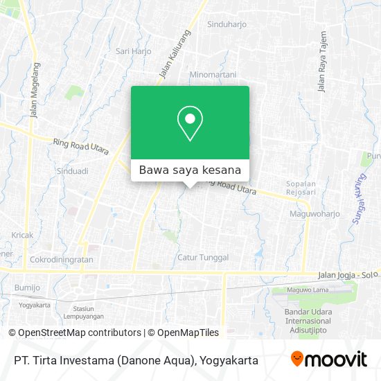 Peta PT. Tirta Investama (Danone Aqua)