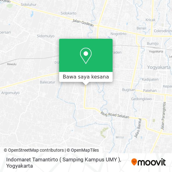 Peta Indomaret Tamantirto ( Samping Kampus UMY )