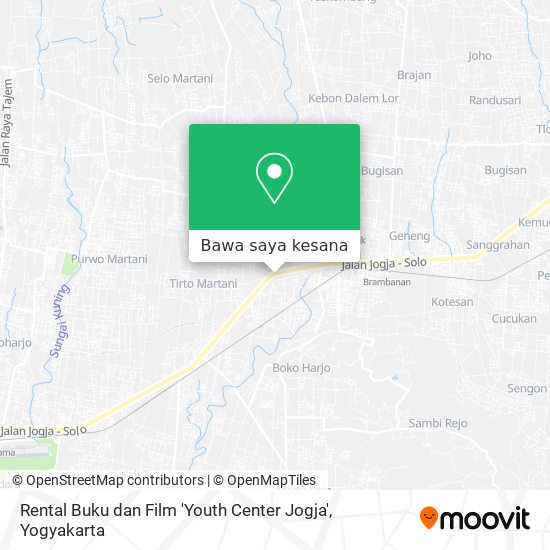Peta Rental Buku dan Film 'Youth Center Jogja'