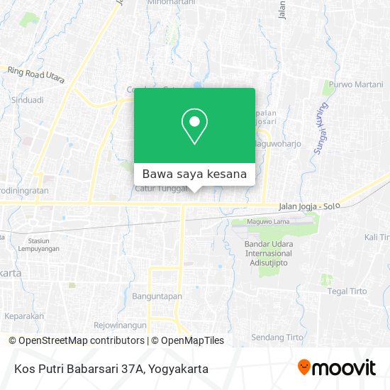 Peta Kos Putri Babarsari 37A