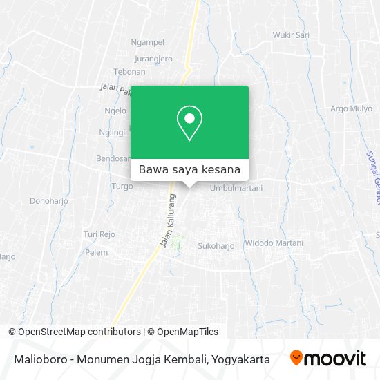 Peta Malioboro - Monumen Jogja Kembali