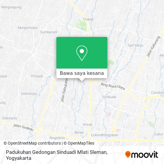 Peta Padukuhan Gedongan Sinduadi Mlati Sleman