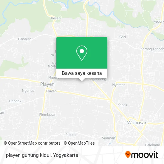 Cara ke playen gunung kidul di Gunung Kidul menggunakan bis?