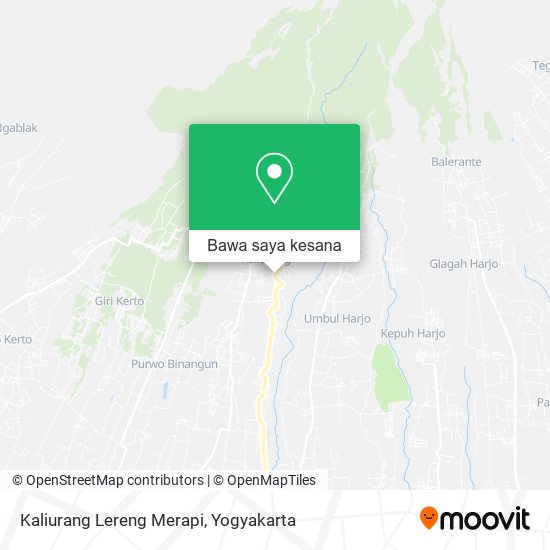 Peta Kaliurang Lereng Merapi