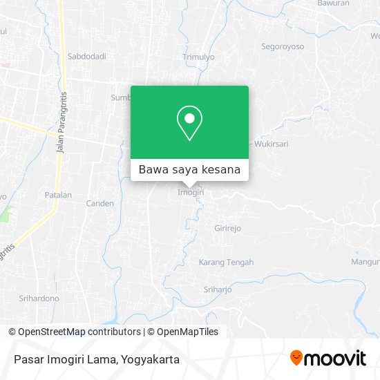 Peta Pasar Imogiri Lama