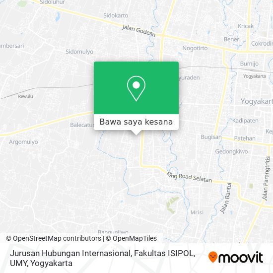 Peta Jurusan Hubungan Internasional, Fakultas ISIPOL, UMY