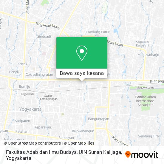 Peta Fakultas Adab dan Ilmu Budaya, UIN Sunan Kalijaga
