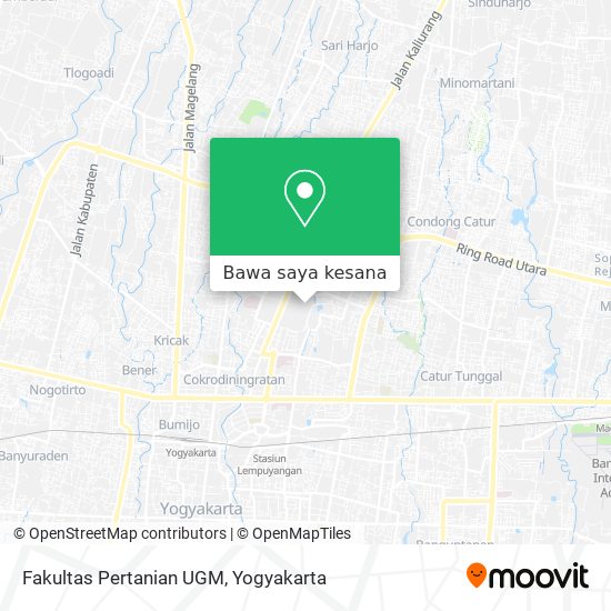 Peta Fakultas Pertanian UGM