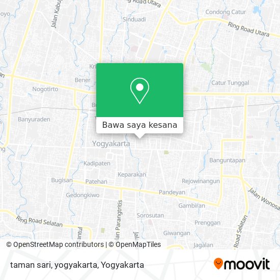 Peta taman sari, yogyakarta