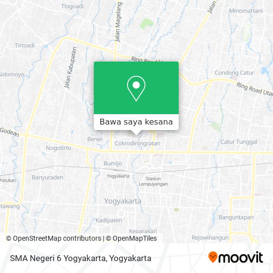 Peta SMA Negeri 6 Yogyakarta