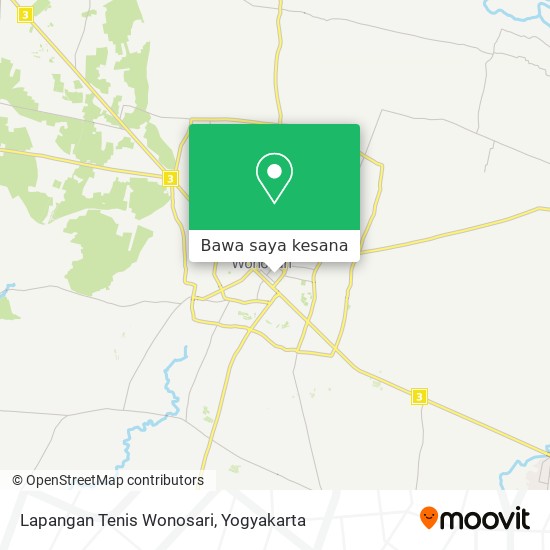 Peta Lapangan Tenis Wonosari