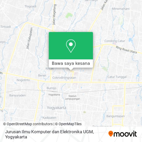 Peta Jurusan Ilmu Komputer dan Elektronika UGM