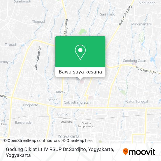 Peta Gedung Diklat Lt.IV RSUP Dr.Sardjito, Yogyakarta