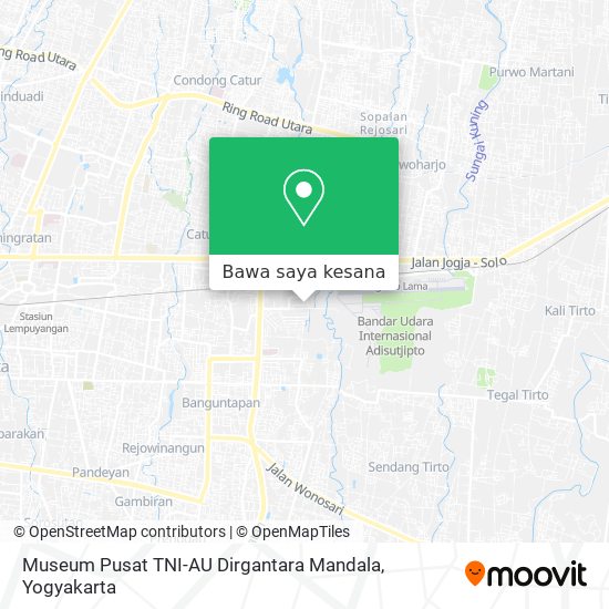 Peta Museum Pusat TNI-AU Dirgantara Mandala