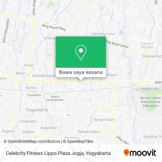 Peta Celebrity Fitness Lippo Plaza Jogja