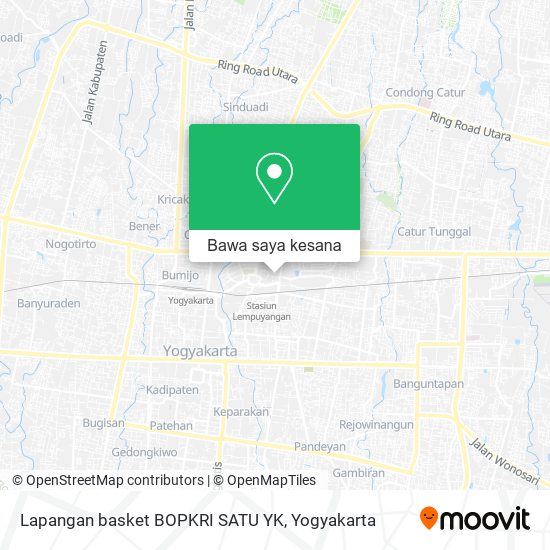 Peta Lapangan basket BOPKRI SATU YK