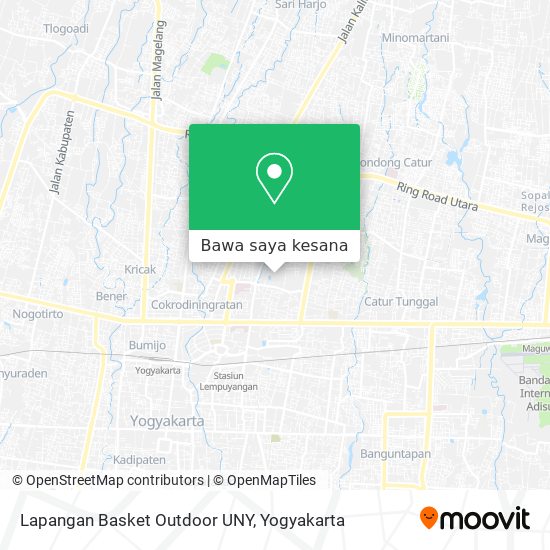 Peta Lapangan Basket Outdoor  UNY