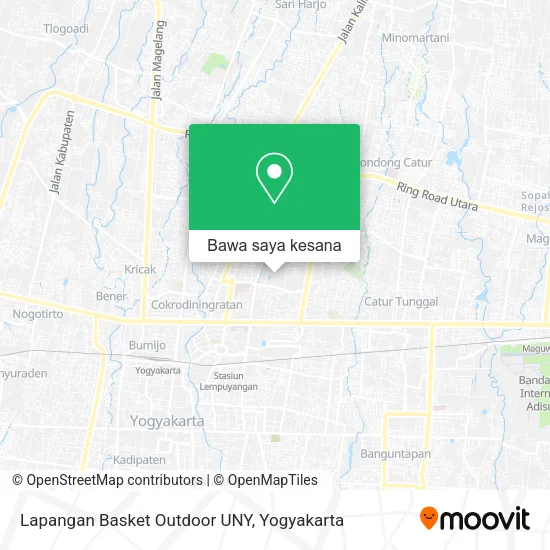 Peta Lapangan Basket Outdoor  UNY