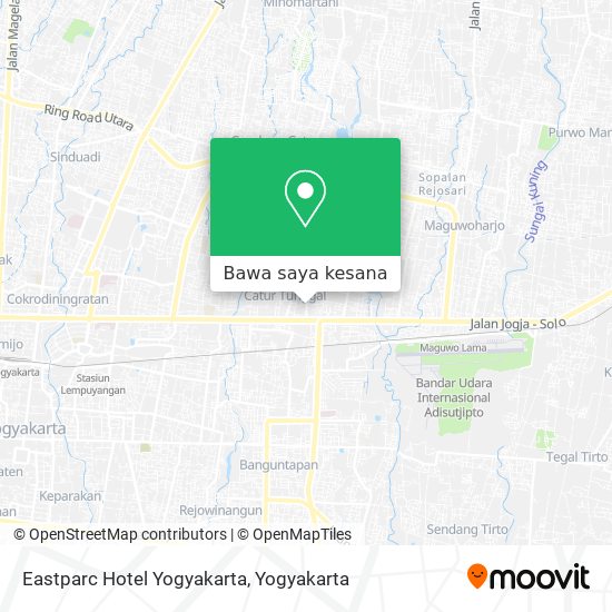 Peta Eastparc Hotel Yogyakarta