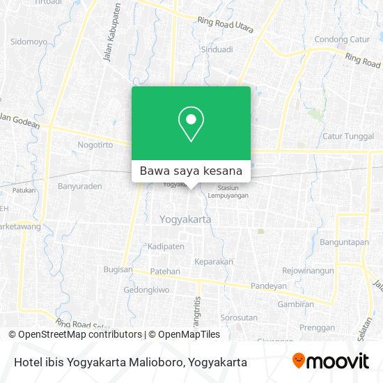 Peta Hotel ibis Yogyakarta Malioboro