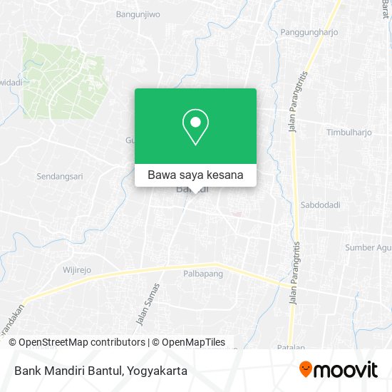 Peta Bank Mandiri Bantul