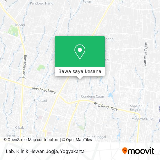 Peta Lab. Klinik Hewan Jogja