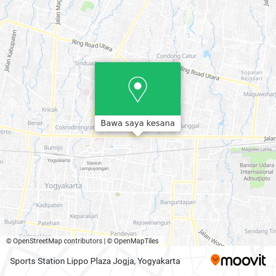 Peta Sports Station Lippo Plaza Jogja