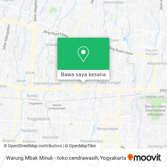 Peta Warung Mbak Minuk - toko cendrawasih