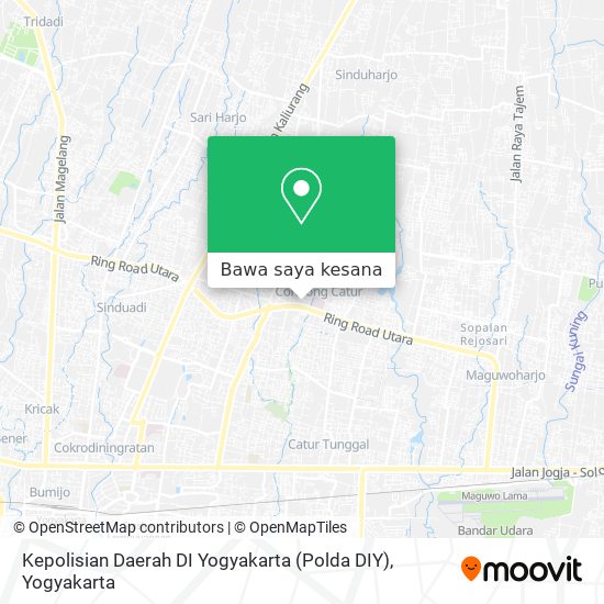 Peta Kepolisian Daerah DI Yogyakarta (Polda DIY)