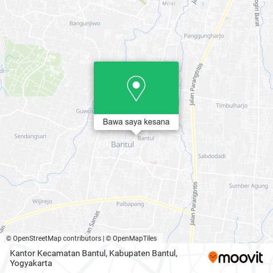 Peta Kantor Kecamatan Bantul, Kabupaten Bantul