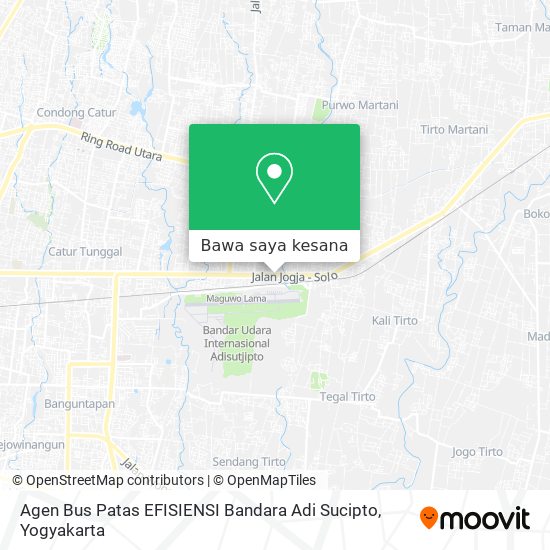 Peta Agen Bus Patas EFISIENSI Bandara Adi Sucipto